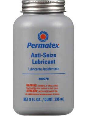Anti-Seize Lubricant with Brush Top, 8 oz - High-Performance, Rust Prevention